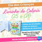 Molde Livrinho de Colorir A6 e A5