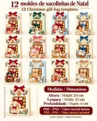 12 Artes Sacolinhas Natal - Imagem 2