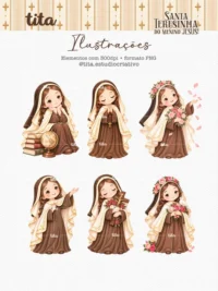 Santos – Santa Teresinha do Menino Jesus – Ilustrações (Tita) - Imagem 6